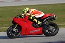 Rossi su Ducati a Misano