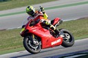 Rossi su Ducati a Misano